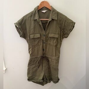 Sun & Shadow Button-Up Jumpsuit